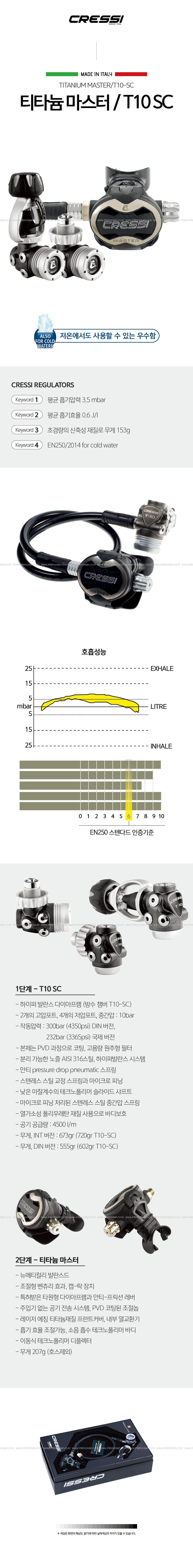 크레씨 티타늄 마스터 T10 SC