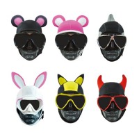 트라이온 캐릭터 비니 후드 - 미키마우스 블랙/화이트